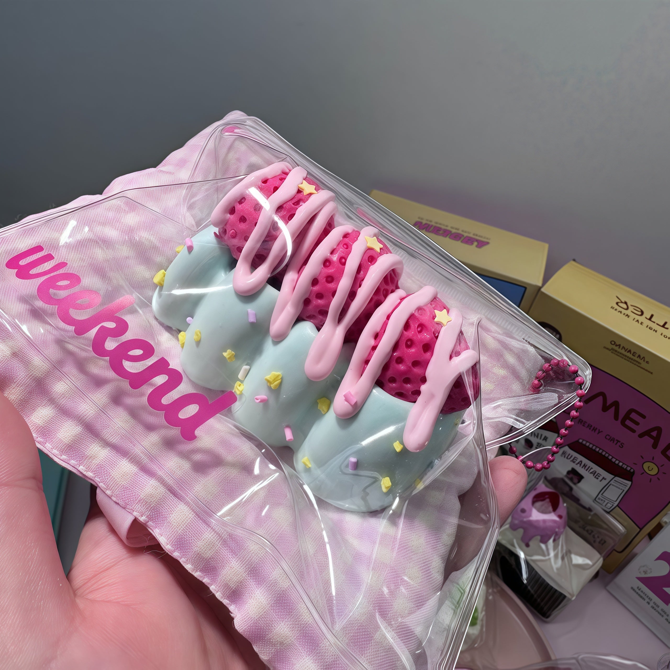 Strawberry Dessert Squishy: Cute & Squeezable Stress Reliefππ₯