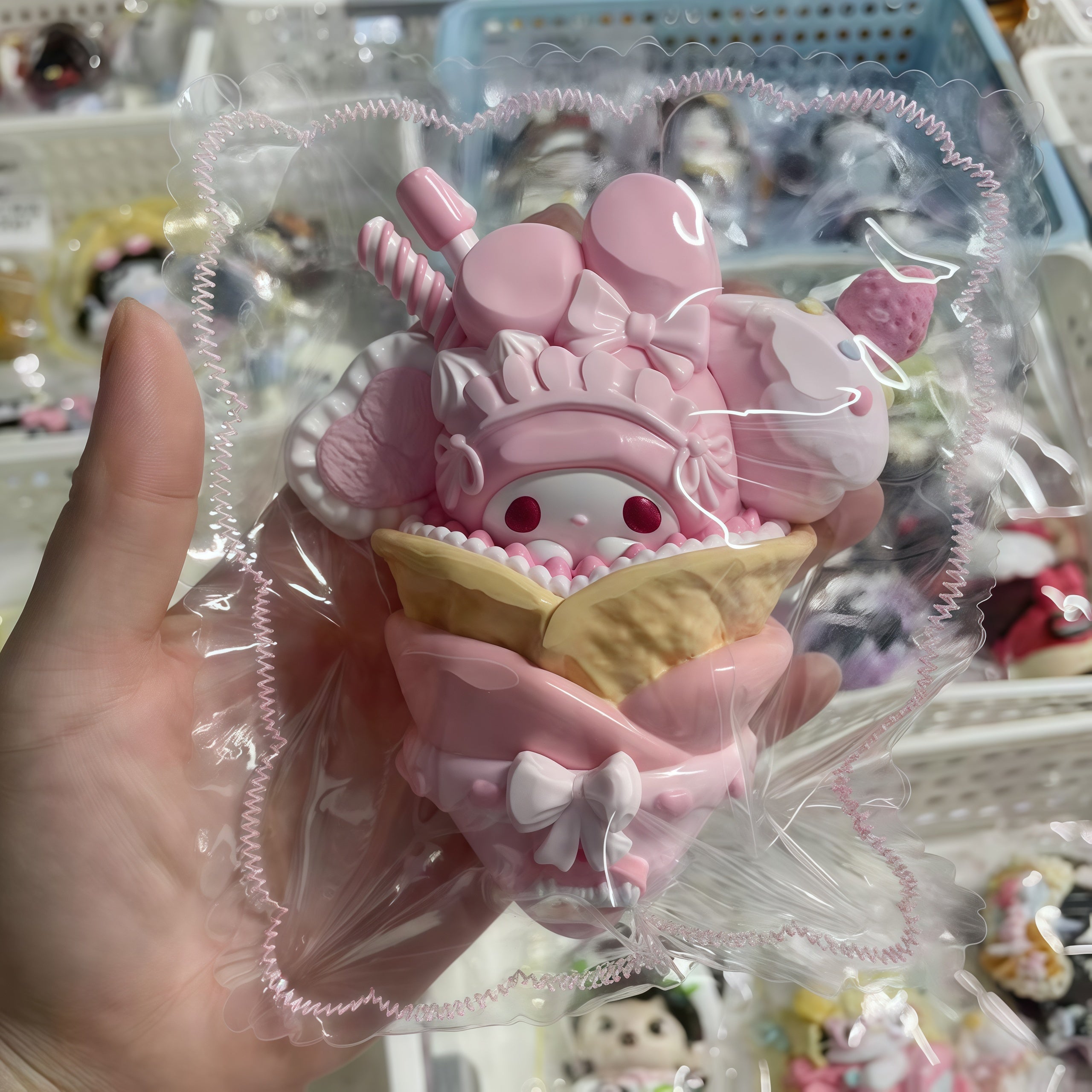 My Melody Ice Cream Squishy – Pink Sweetness to Melt Stress 🍦💕