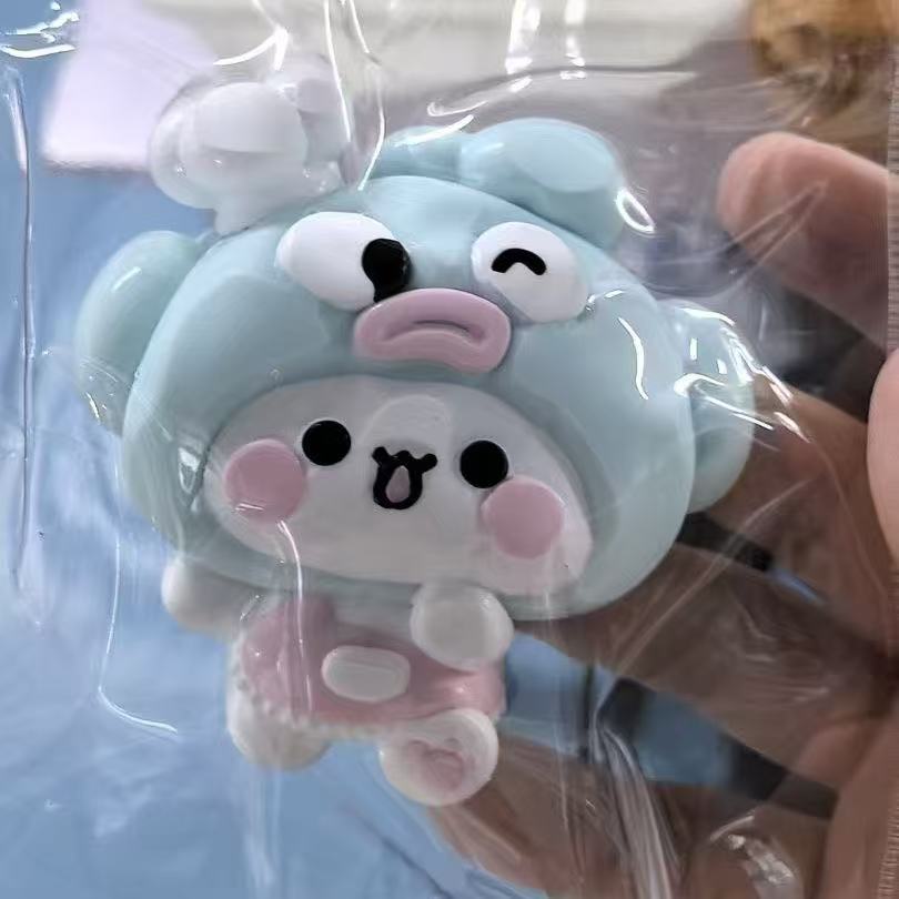 πΎ Kawaii Character Figurine | Cute Blue Hat Decor π