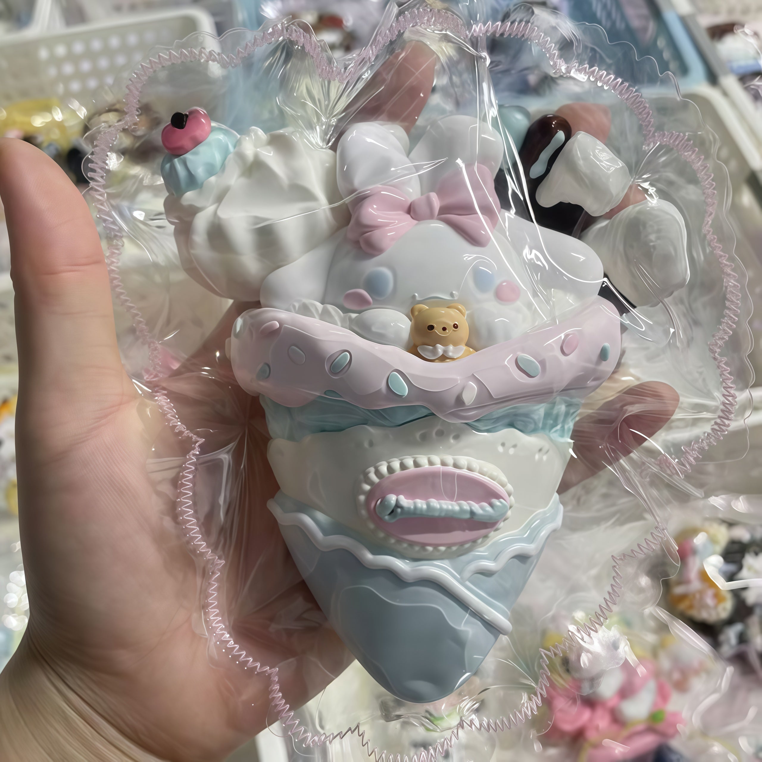 Kuromi Ice Cream Squishy – A Goth - Cute Stress Reliever 🍨🖤