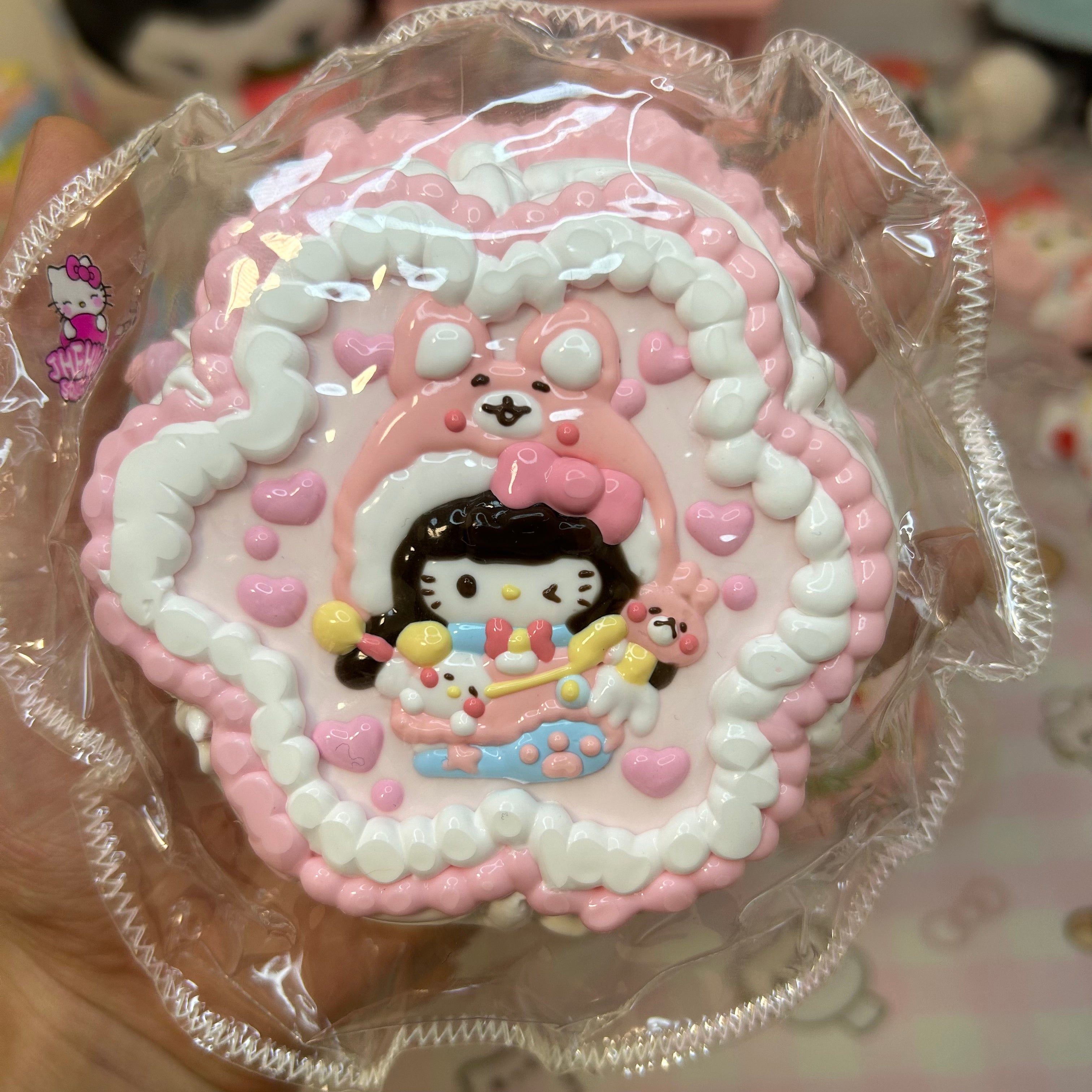 π Hello Kitty - Inspired Bunny Hat Squishy Toy