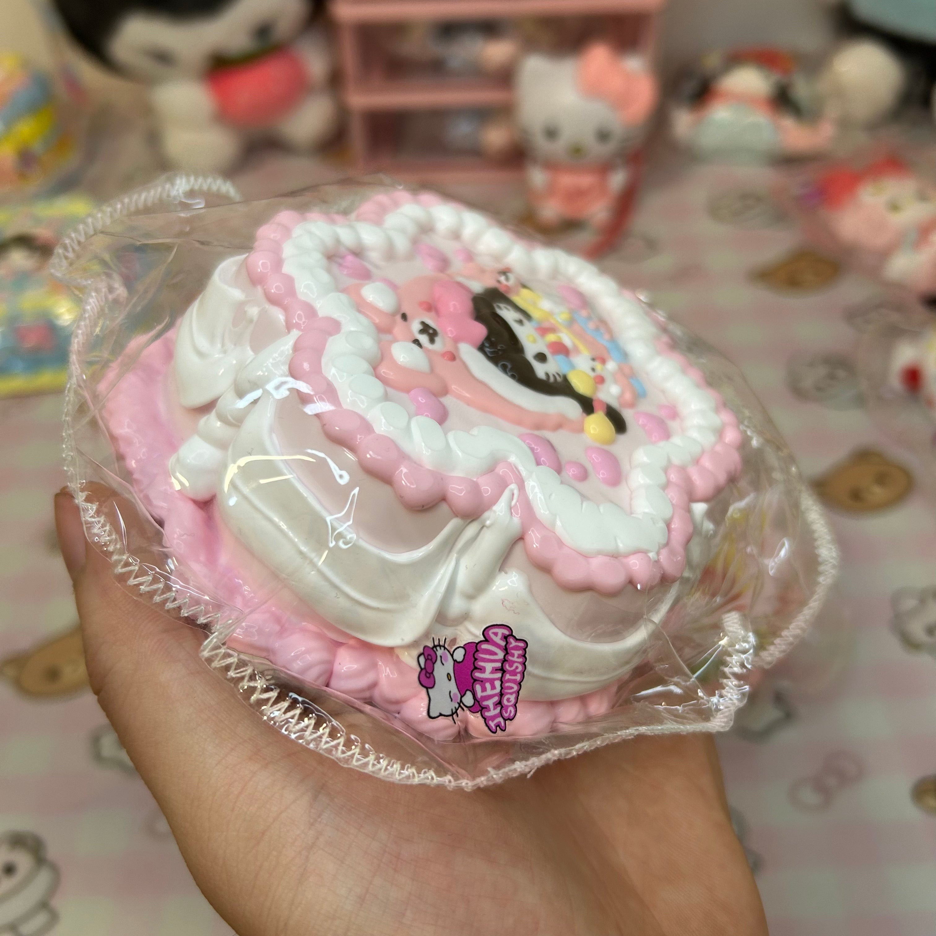 π Hello Kitty - Inspired Bunny Hat Squishy Toy