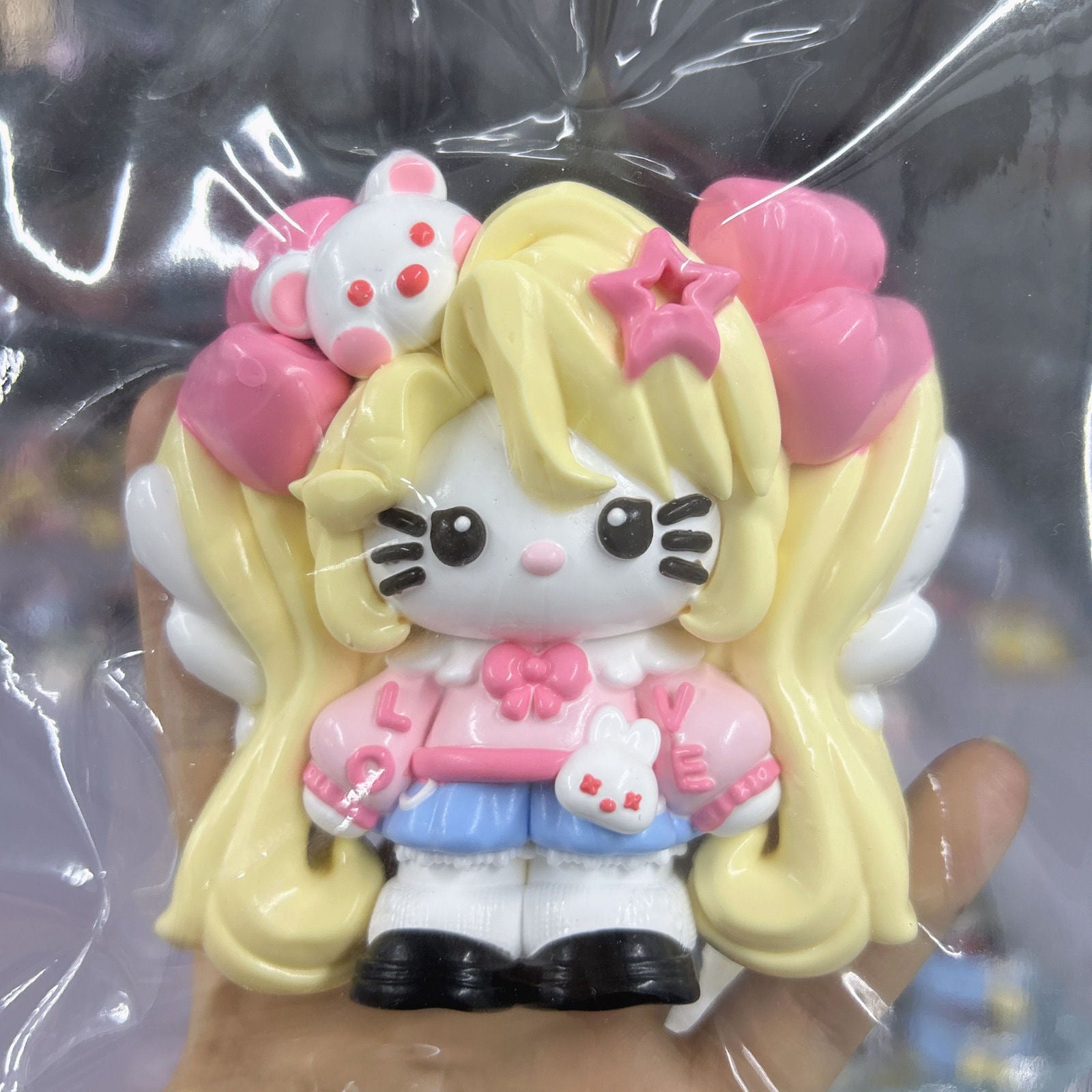 Hello Kitty Style Squishy Toy | Cute Stress Relief Collectible