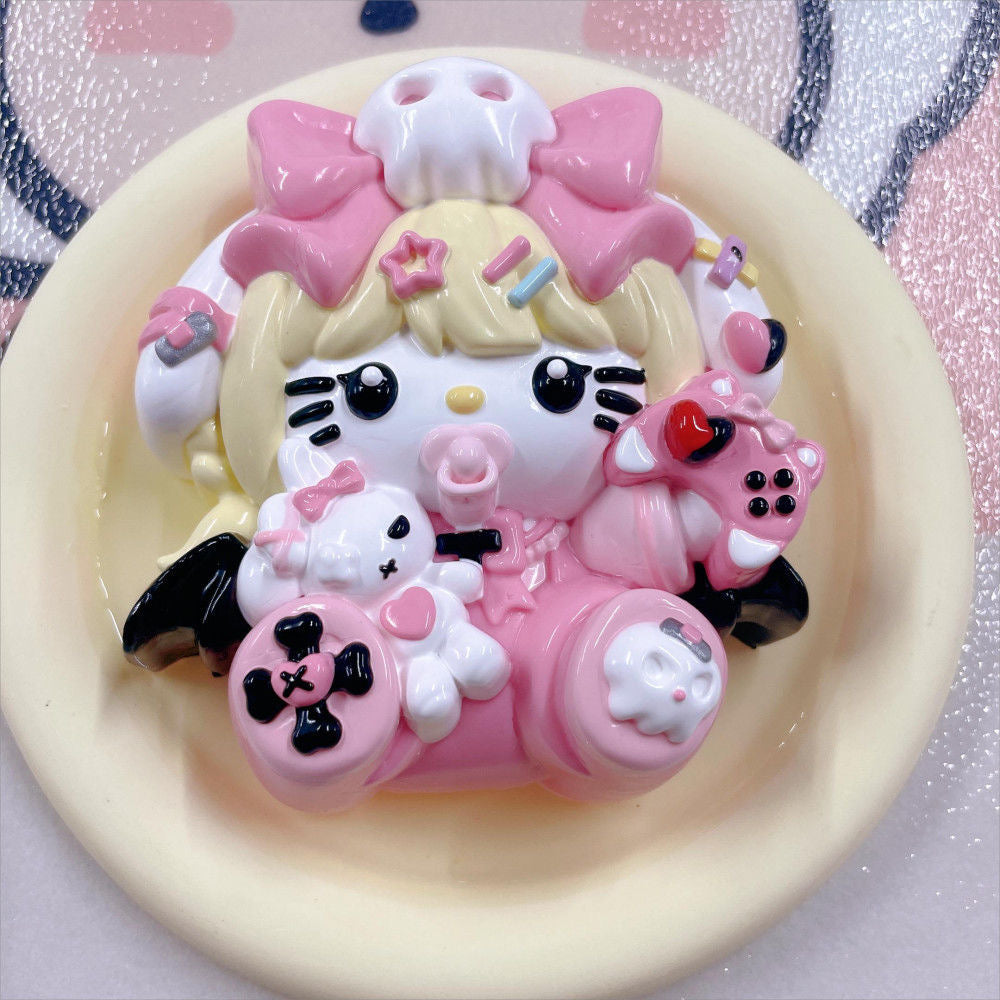 Kawaii Pink Squishy Toy | Cute & Edgy Stress Relief Collectible