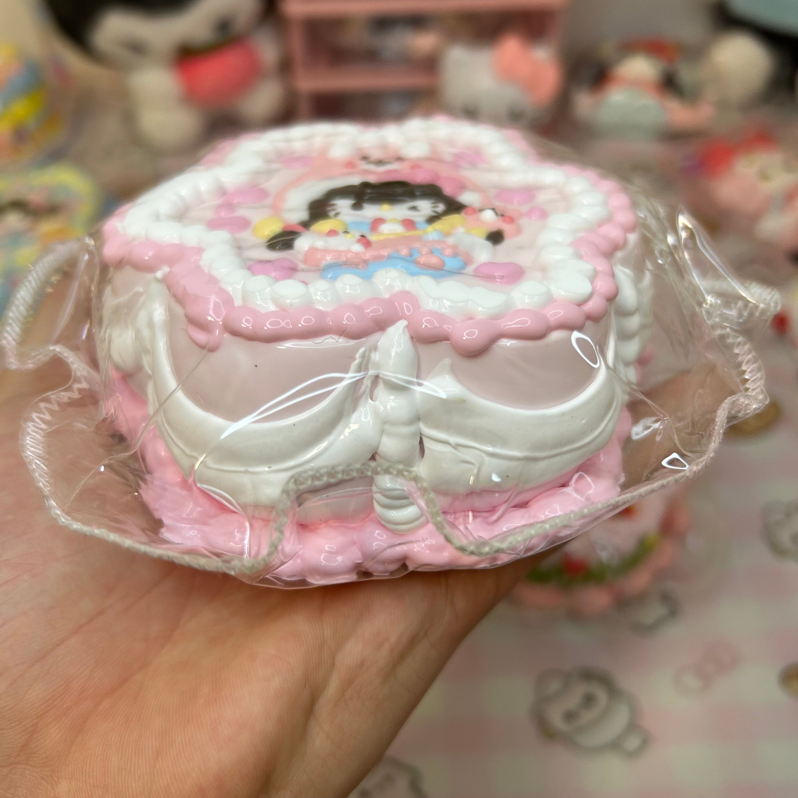 π Hello Kitty - Inspired Bunny Hat Squishy Toy