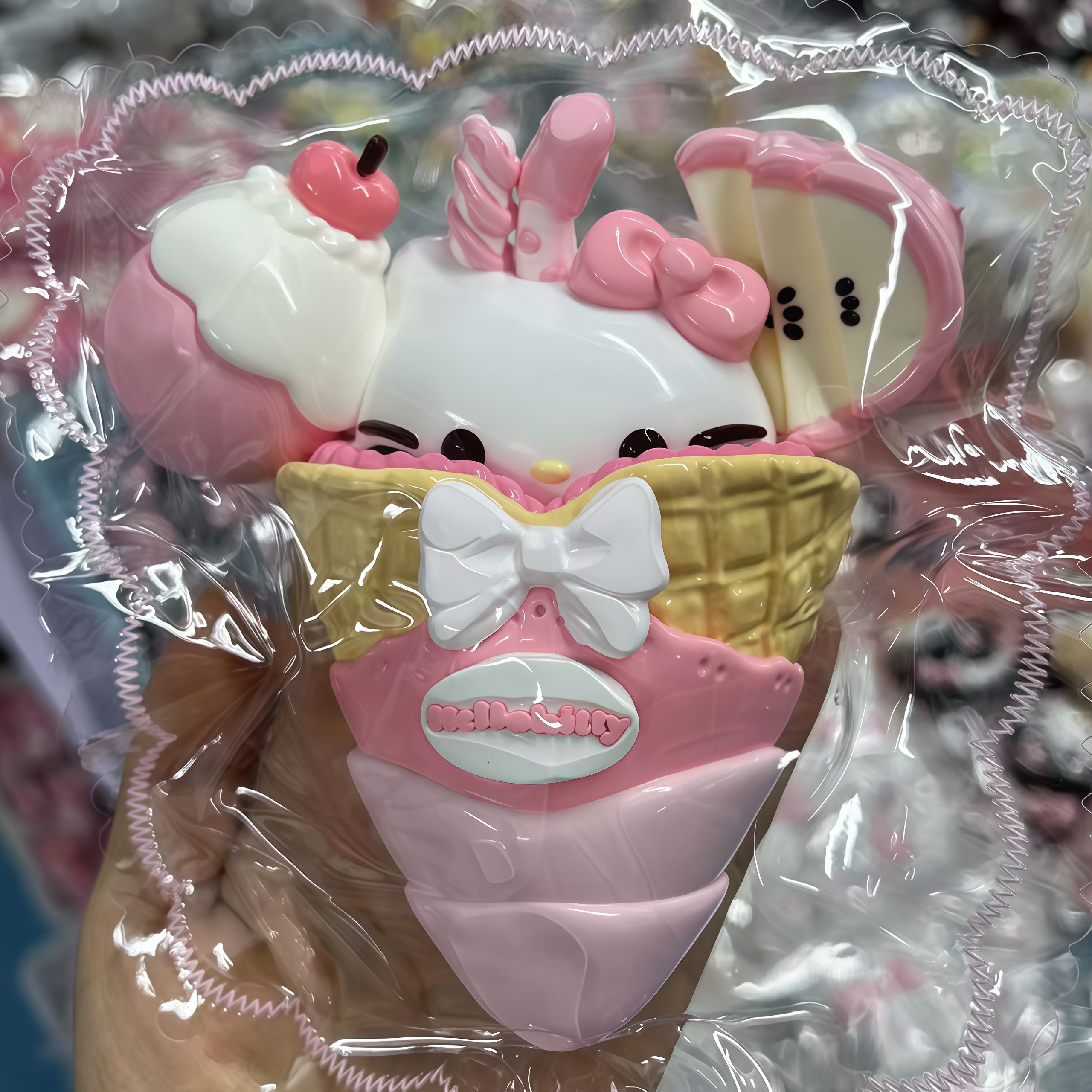 Kuromi Ice Cream Squishy – A Goth - Cute Stress Reliever 🍨🖤