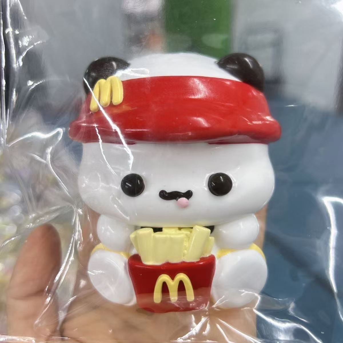 π McDonald's - Inspired Panda Figurine | Cute Fast - Food Decor πΌ