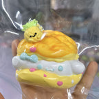 Hello Kitty Pineapple Bun Squishy Toy – Squishy Sweetness with Food - Grade Silicone 🍍