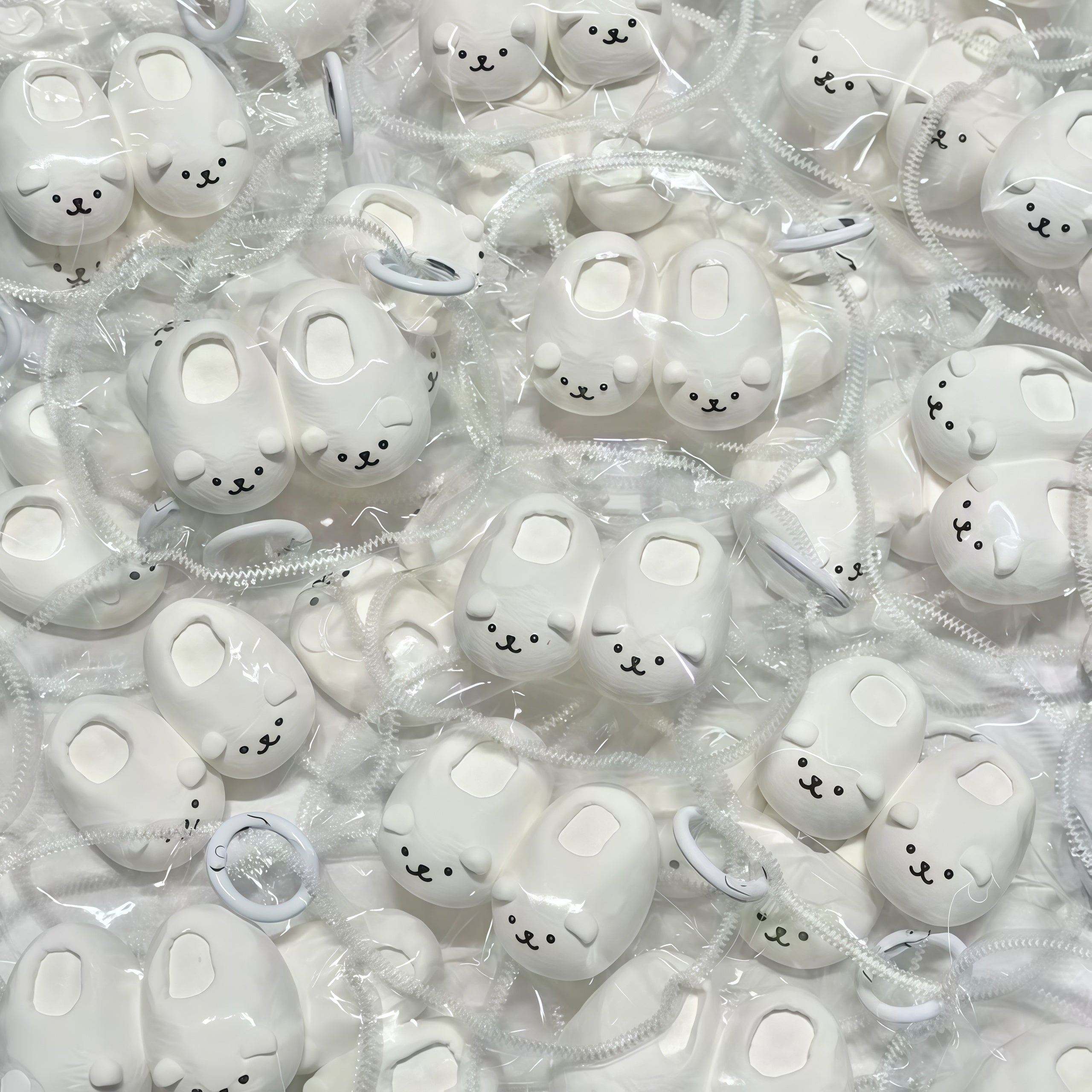 Adorable Bear Slipper Keychains: Squishy Cuteness On - the - Go🐻