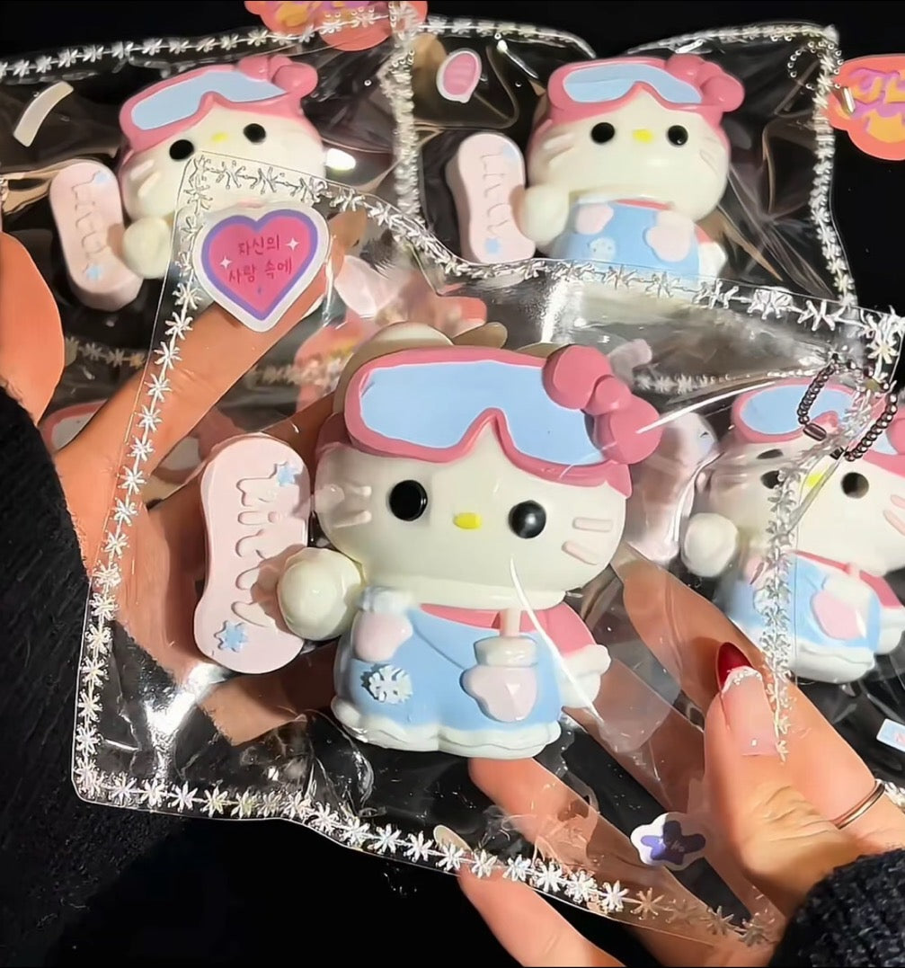 Sanrio Hello Kitty and Friends Squishy Toy - [Pull Stretchy Dough Fidget Sensory Toy] [Soft Squeeze Ball] Relaxing Fun Gift for Kids, Adults - Hello Kitty