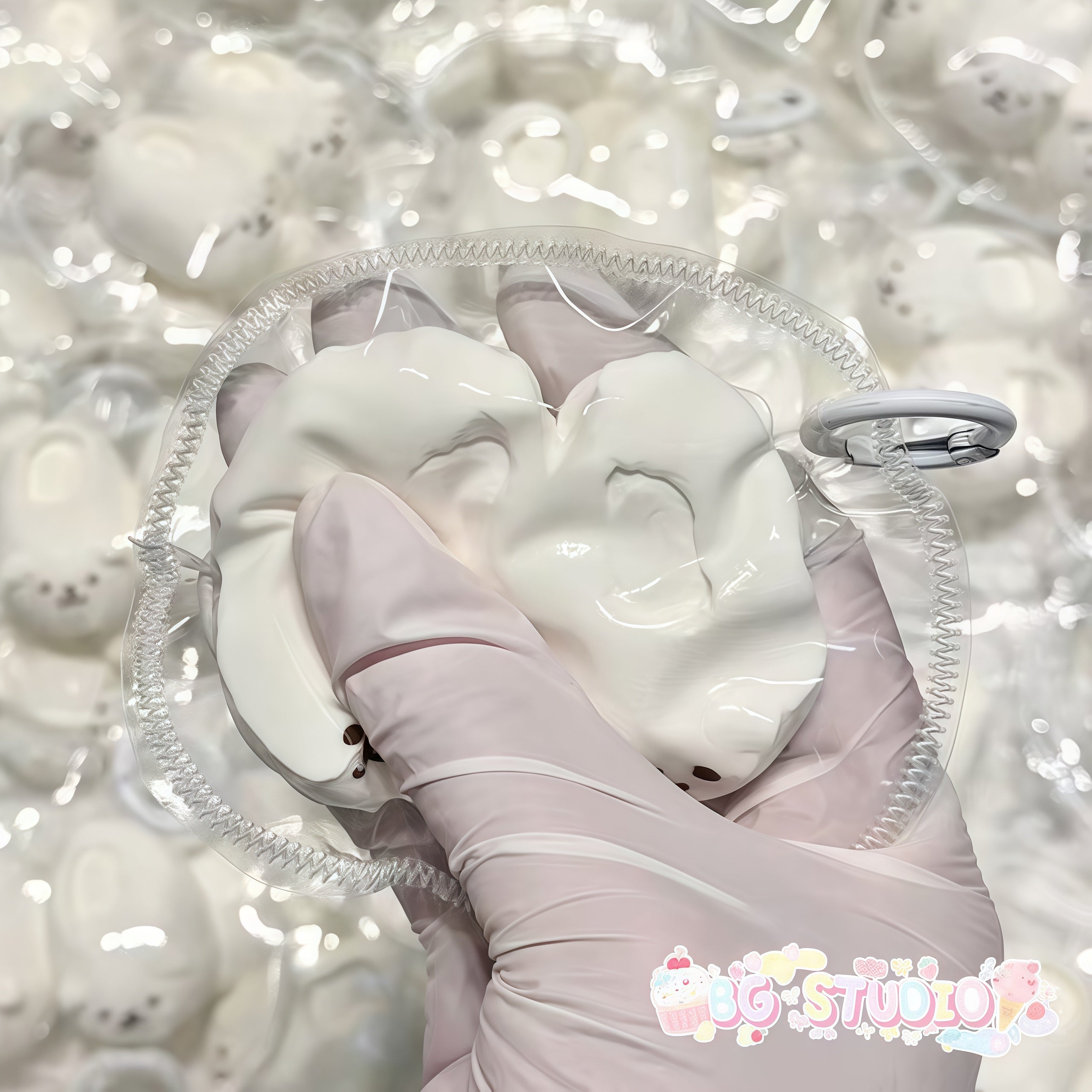 Adorable Bear Slipper Keychains: Squishy Cuteness On - the - Go🐻