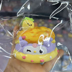 Hello Kitty Pineapple Bun Squishy Toy – Squishy Sweetness with Food - Grade Silicone 🍍