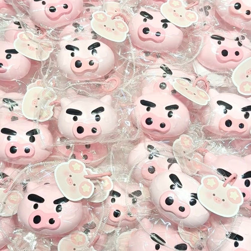 Angry - Eyebrow Piggy Squishy: Cute & Quirky Stress Relief🐷