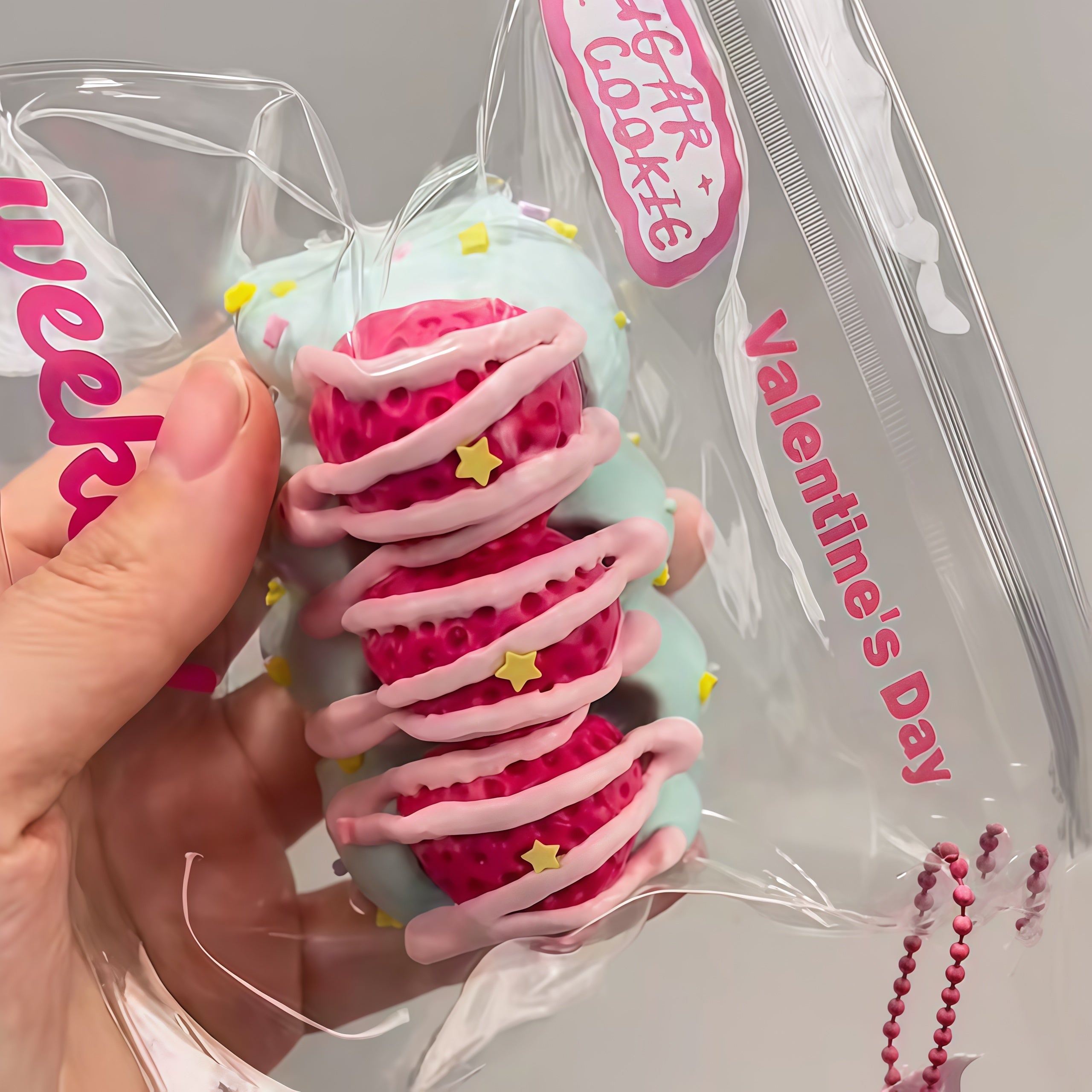Strawberry Dessert Squishy: Cute & Squeezable Stress Relief🍓🔥