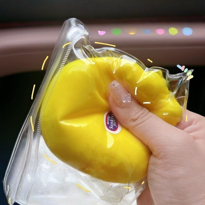Sunshine - Bright Lemon Squishy Toy: Squeeze Away Stress!🍋