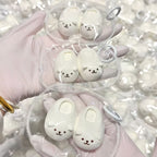 Adorable Bear Slipper Keychains: Squishy Cuteness On - the - Go🐻