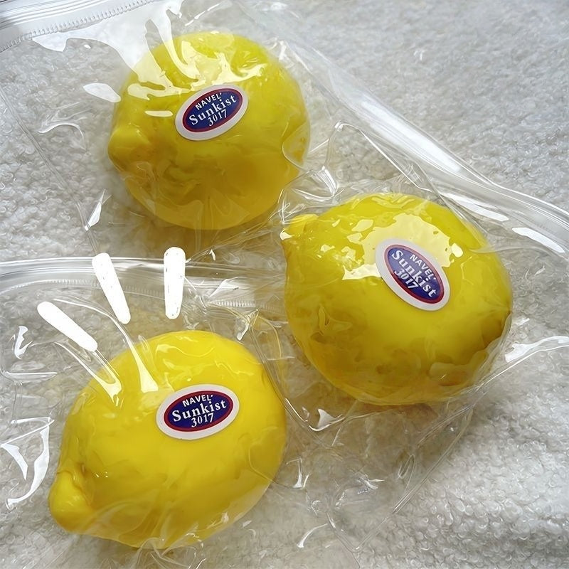 Sunshine - Bright Lemon Squishy Toy: Squeeze Away Stress!🍋