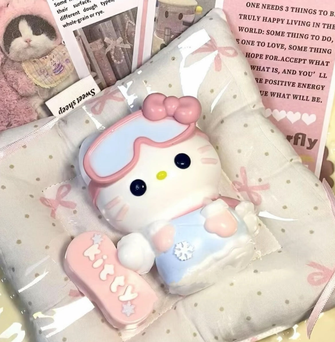 Sanrio Hello Kitty and Friends Squishy Toy - [Pull Stretchy Dough Fidget Sensory Toy] [Soft Squeeze Ball] Relaxing Fun Gift for Kids, Adults - Hello Kitty